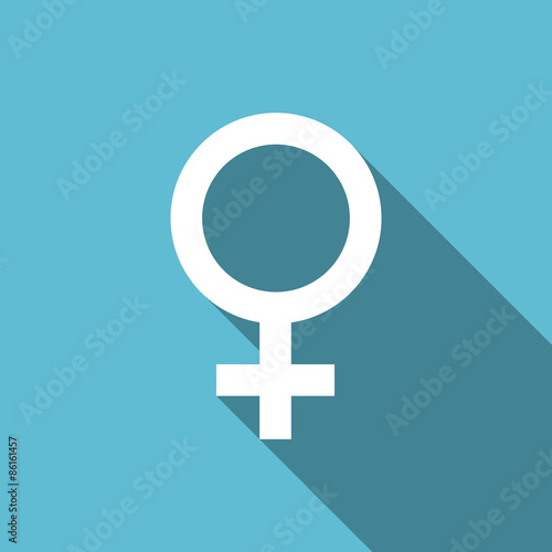female flat icon female gender sign