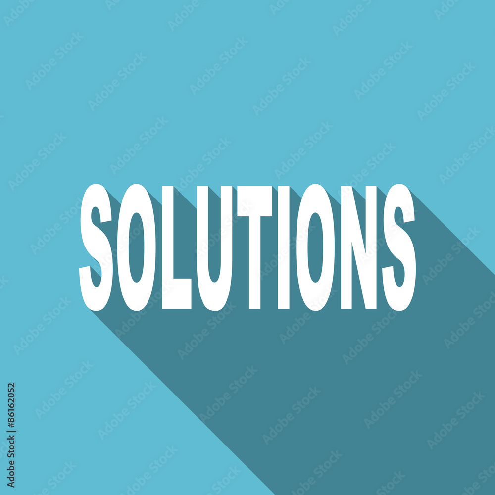 solutions flat icon solutions flat icon