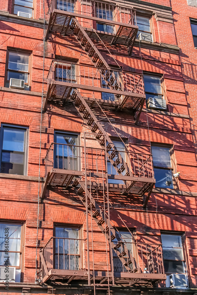 Obraz premium New York fire stairs