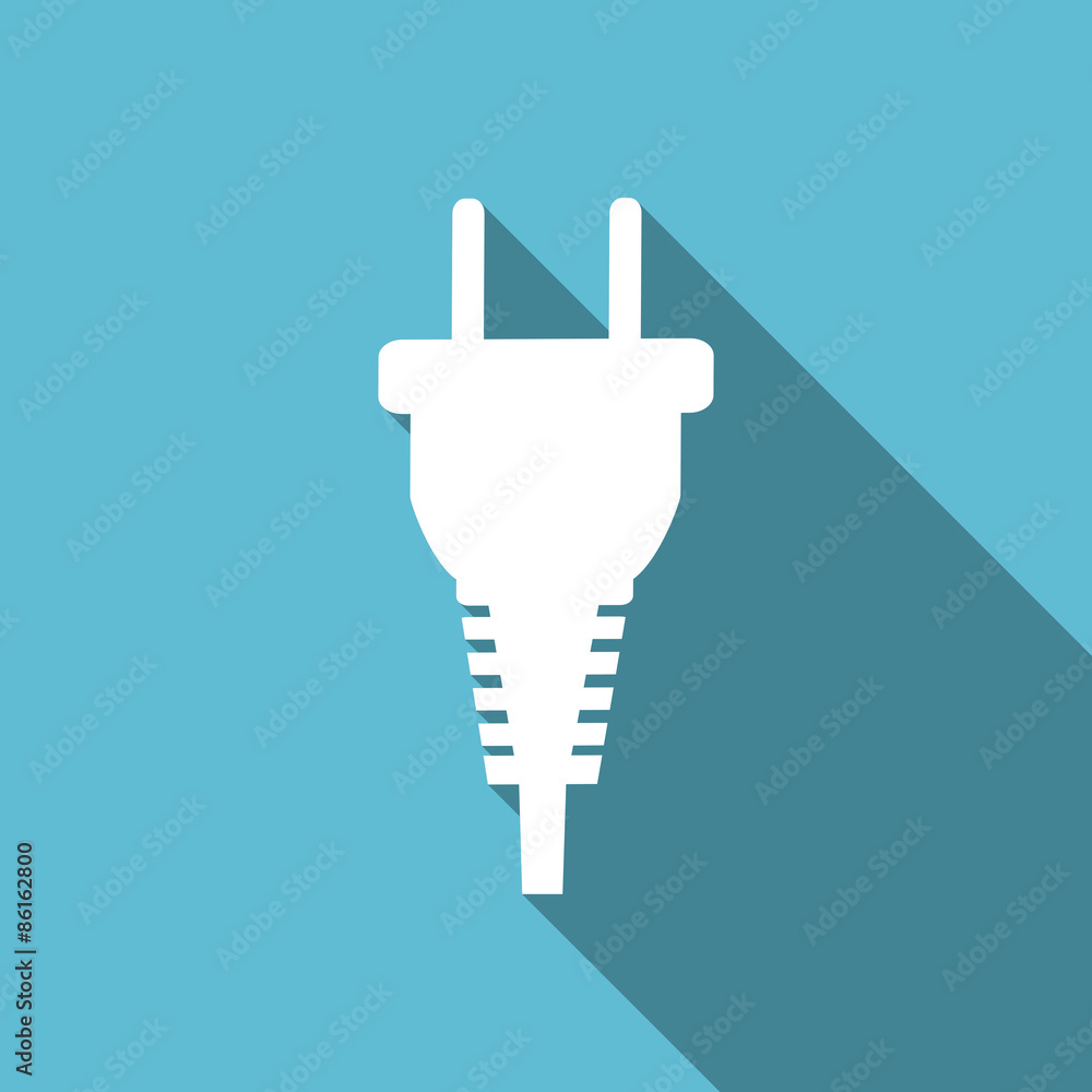 plug flat icon electric plug sign plug flat icon electric plug sign