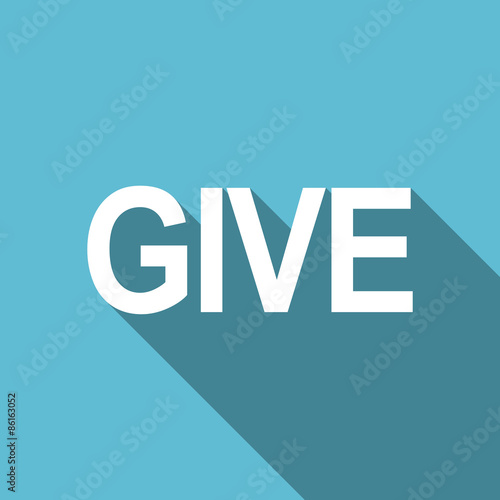 Fotografía give flat icon
