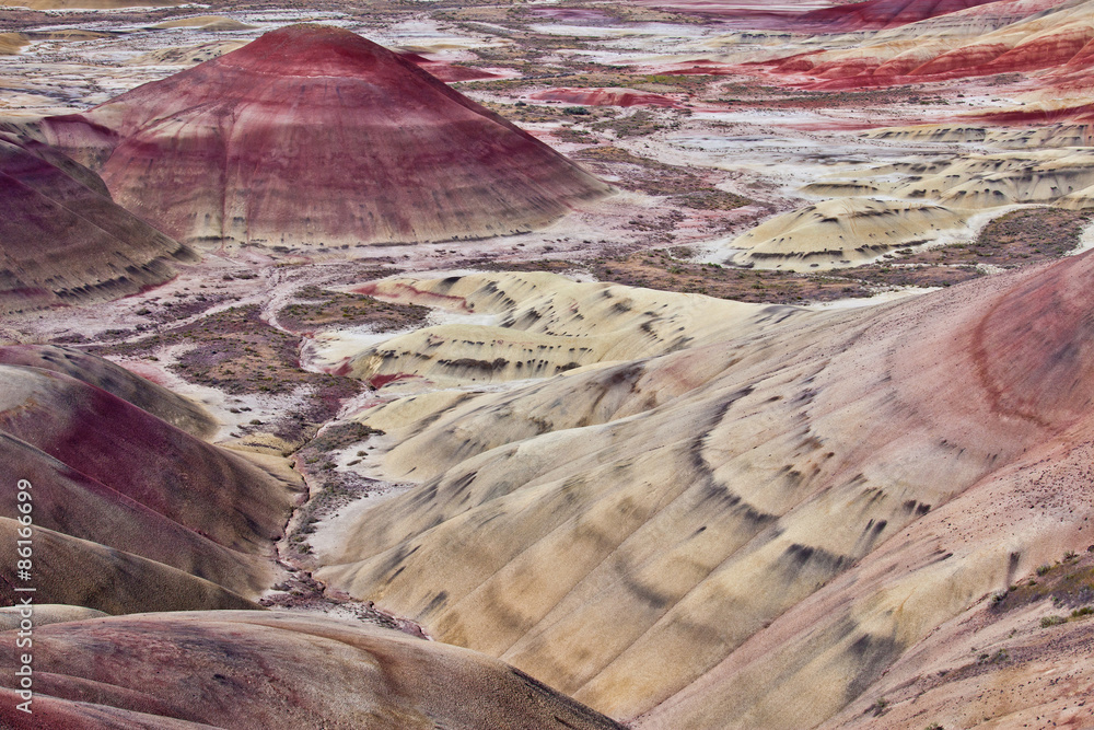 Colorful Painted Hills, John Day Fossil Beds National Monument, Central Oregon