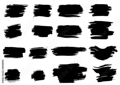 Grunge ink vector elements.