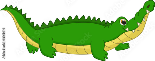Fototapeta Naklejka Na Ścianę i Meble -  cute crocodile cartoon