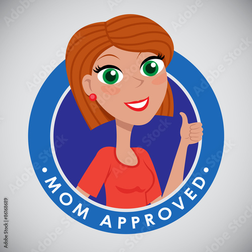 Mom Approved Character Seal Icon