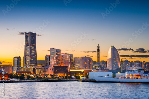 Quadro su tela Yokohama Skyline