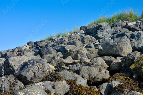 Rocky Slope Topped with Grass