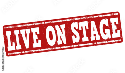 Live on stage stamp
