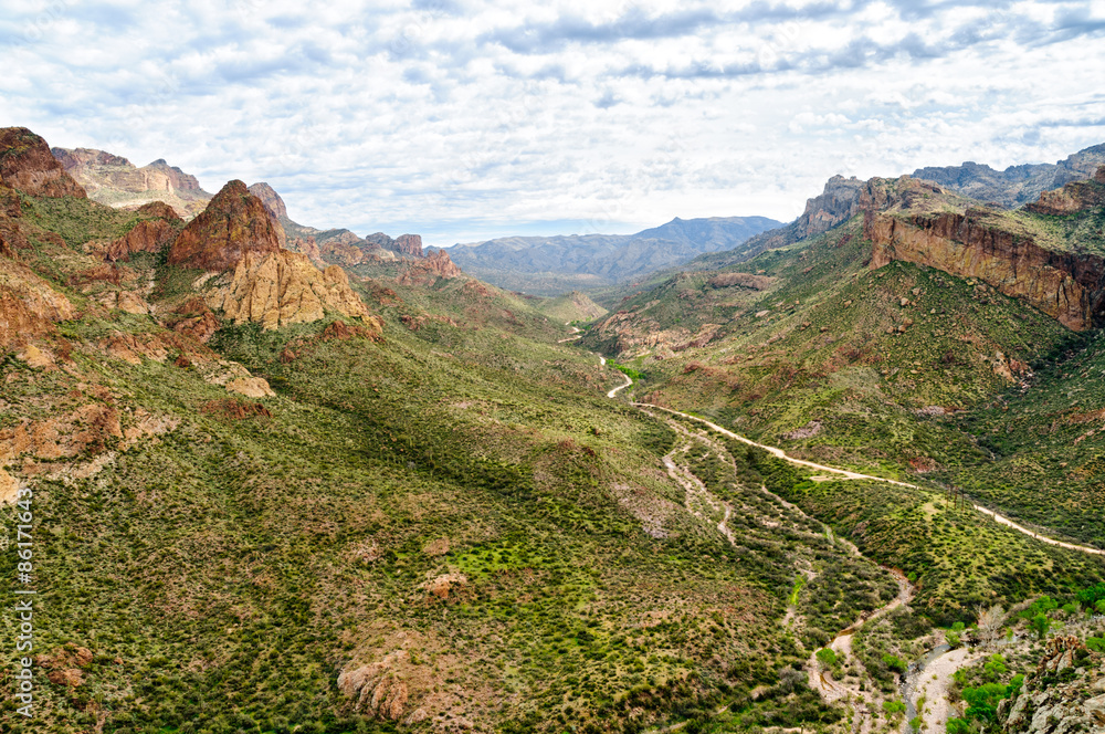 Overlook along the Apache Trail