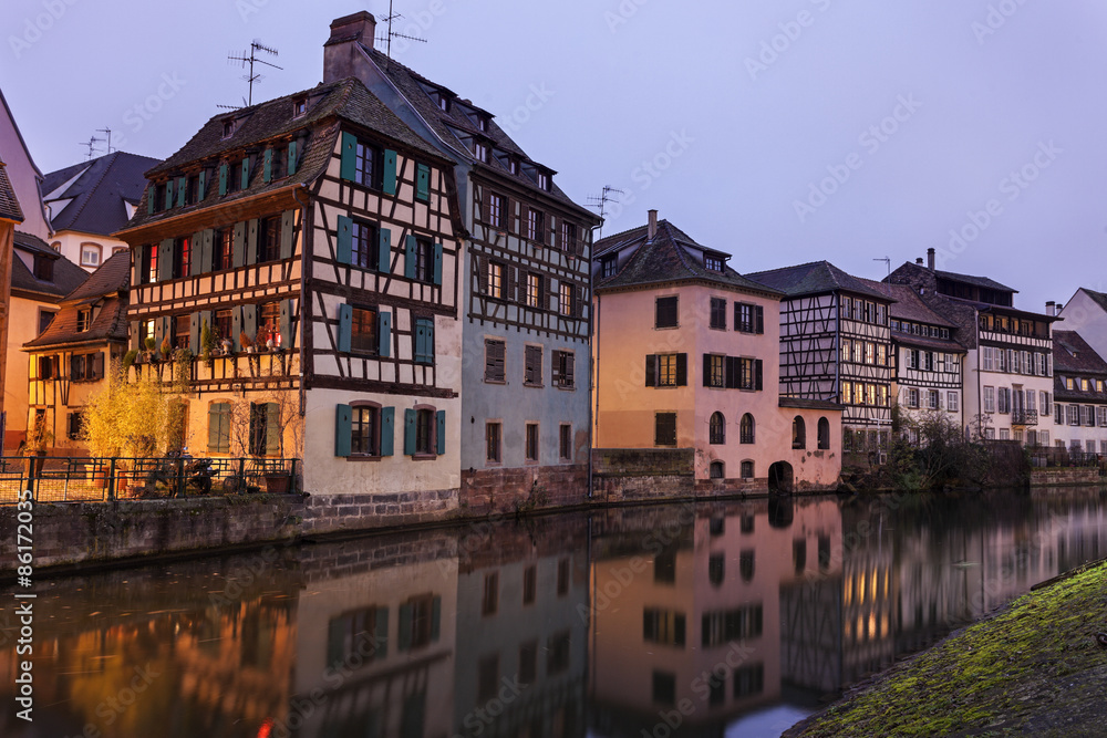 Petite-France architecture. Strasbourg, Alsace, France