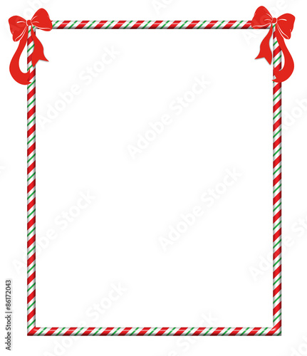 Christmas Candycane Frame