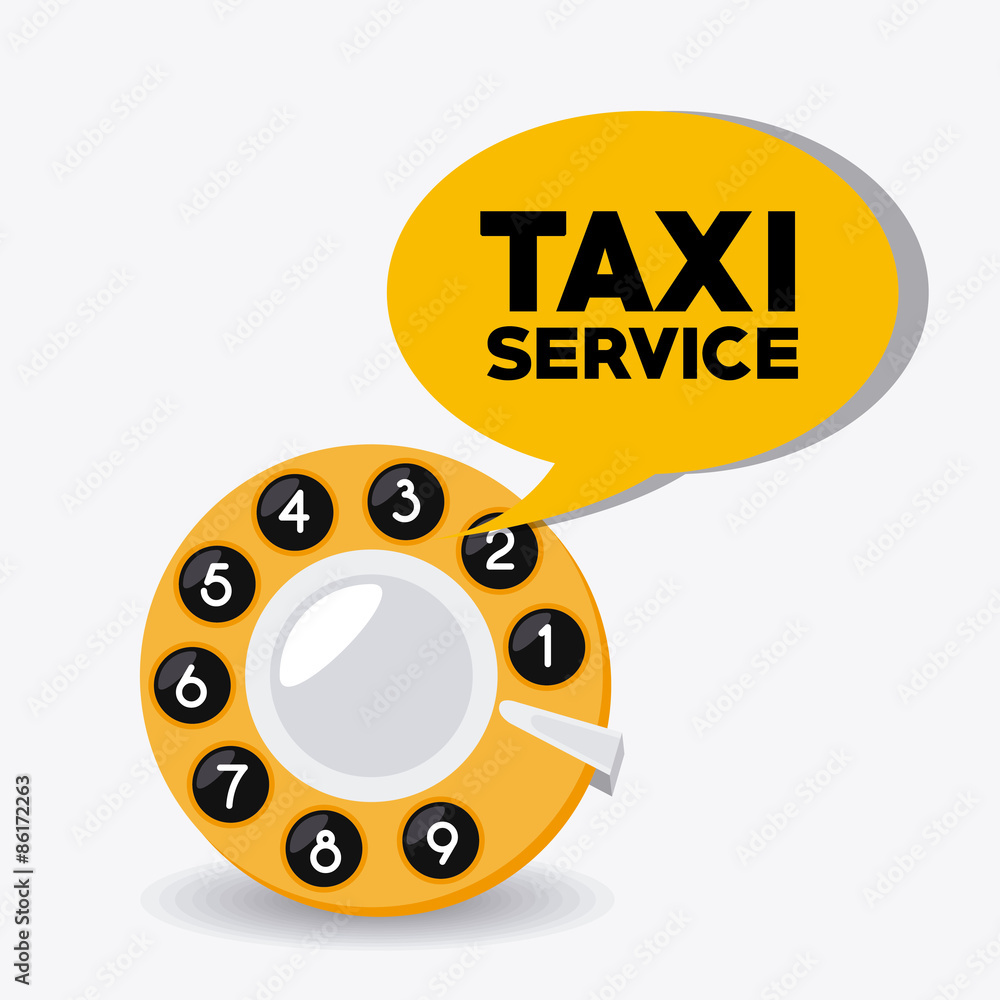 Obraz premium Taxi service design.