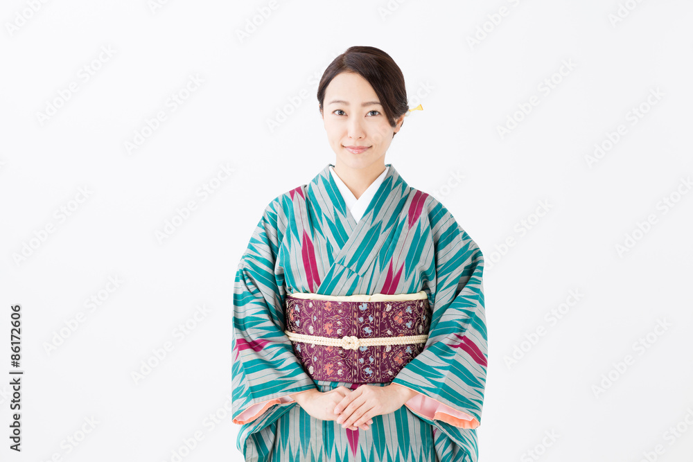 portrait of asian woman wearing kimono portrait of asian woman wearing kimono