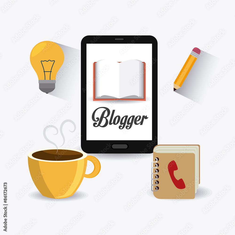 Blogger digital design.