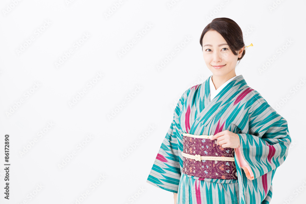 portrait of asian woman wearing kimono portrait of asian woman wearing kimono