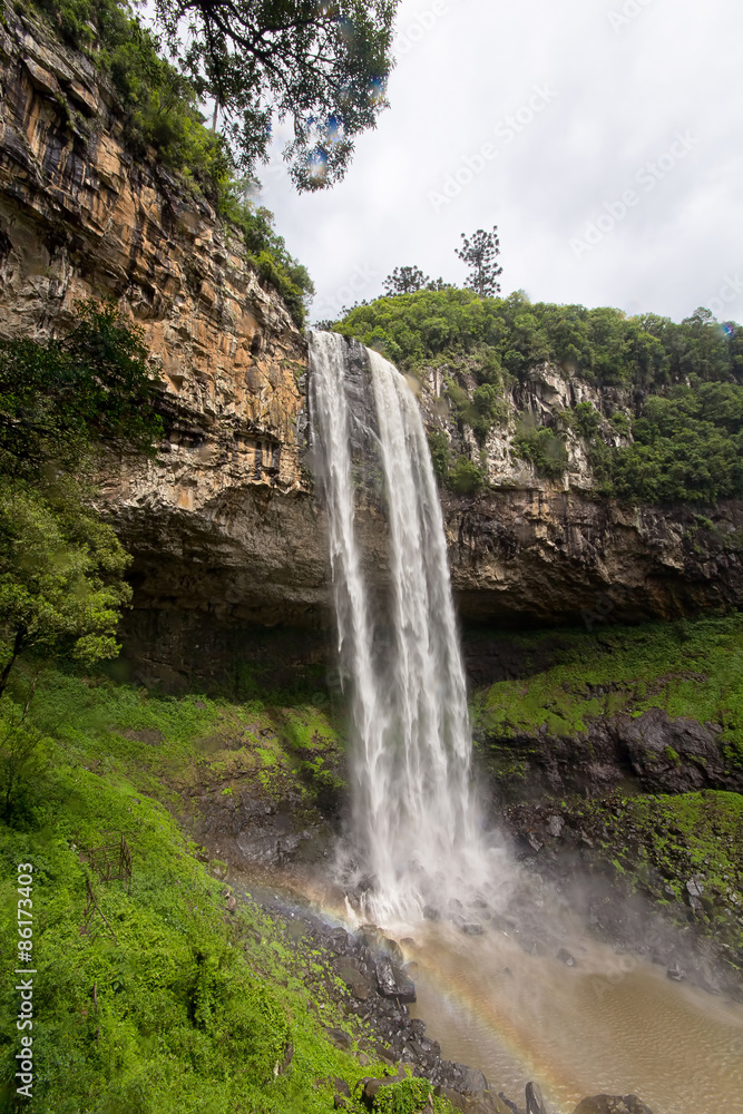 View of Caracol waterfall - Canela City, Rio Grande do Sul - Brazil
