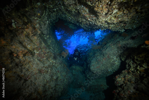 undewater cave