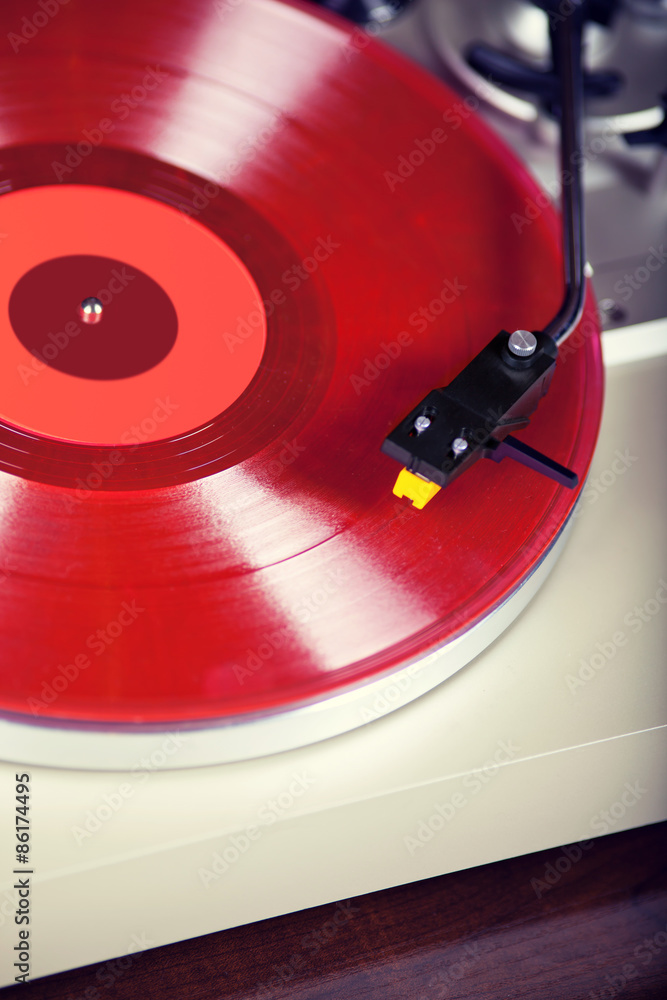 Analog Stereo Turntable Vinyl Record Player