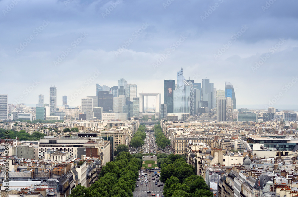 Fototapeta premium La Defense business area in Paris