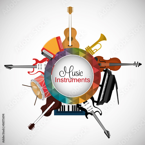 Music instruments design.