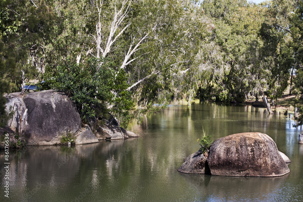 Granite Gorge near Mareeba view of river Granite Gorge near Mareeba view of river