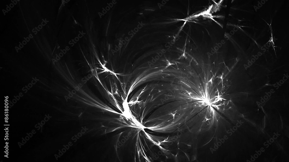 Fraktal Animation monochrom