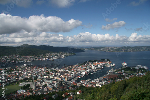 View of Bergen from Mount Floyen © anahtiris