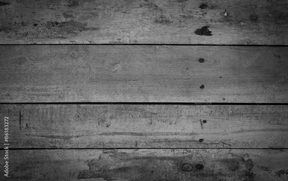 Naklejka premium Monochrome wood texture. background pattern