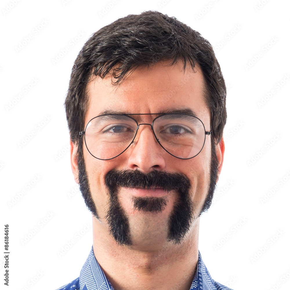 Fototapeta premium Happy vintage young man