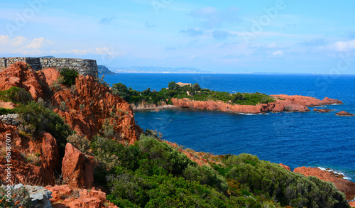 saint raphael, enthéor, pointe du cap roux