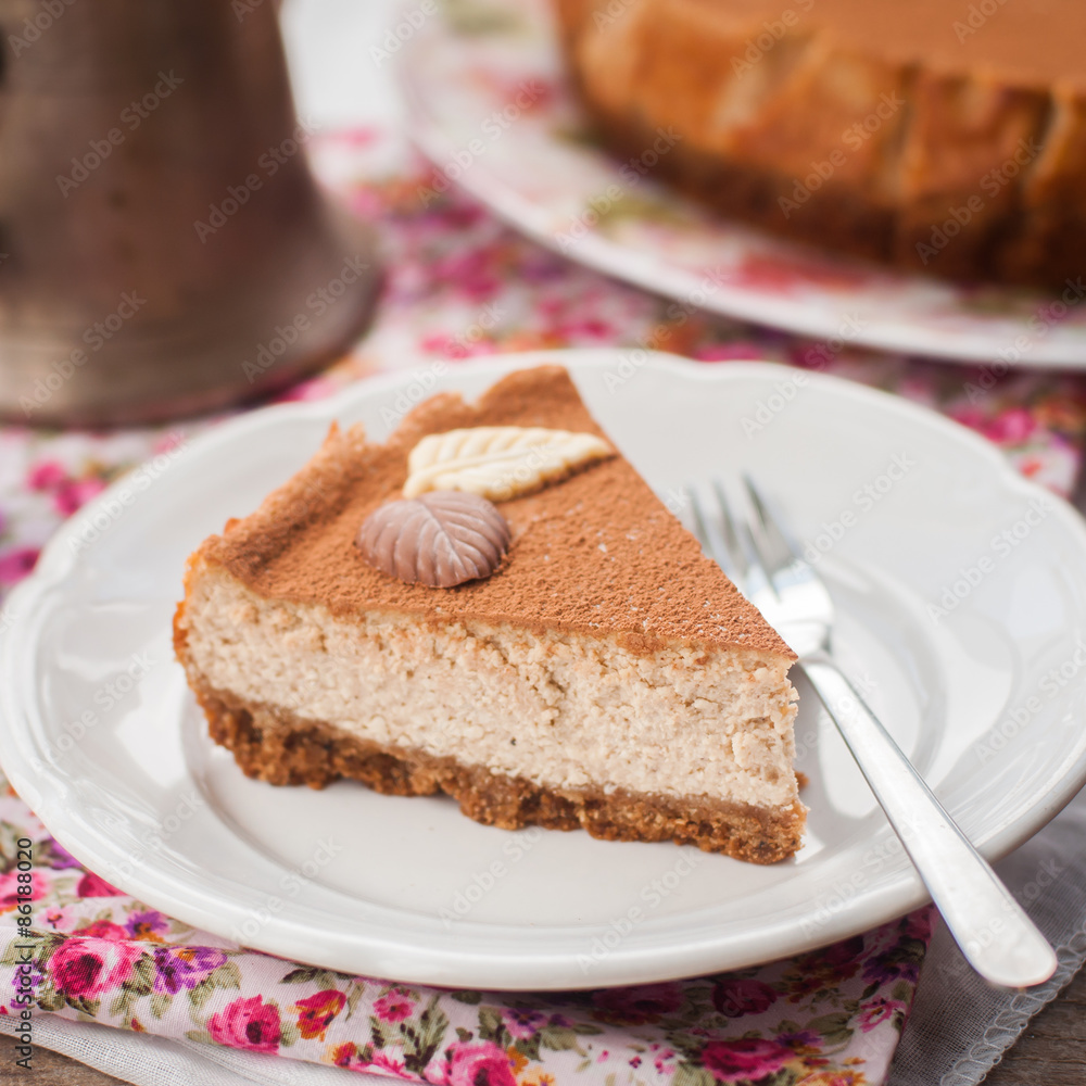 A Slice of Spiced Coffee Cheesecake A Slice of Spiced Coffee Cheesecake