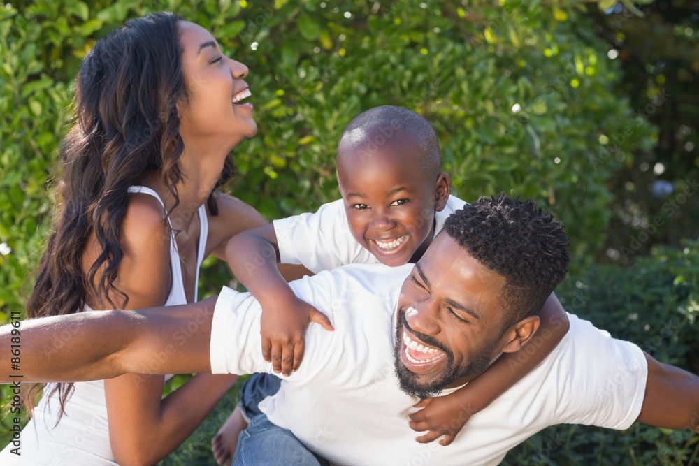 Happy family spending time together Happy family spending time together