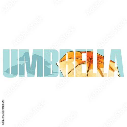 Yellow umbrella sign