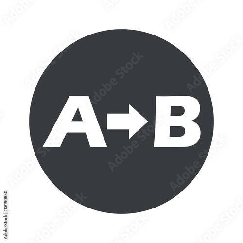 Round A to B icon