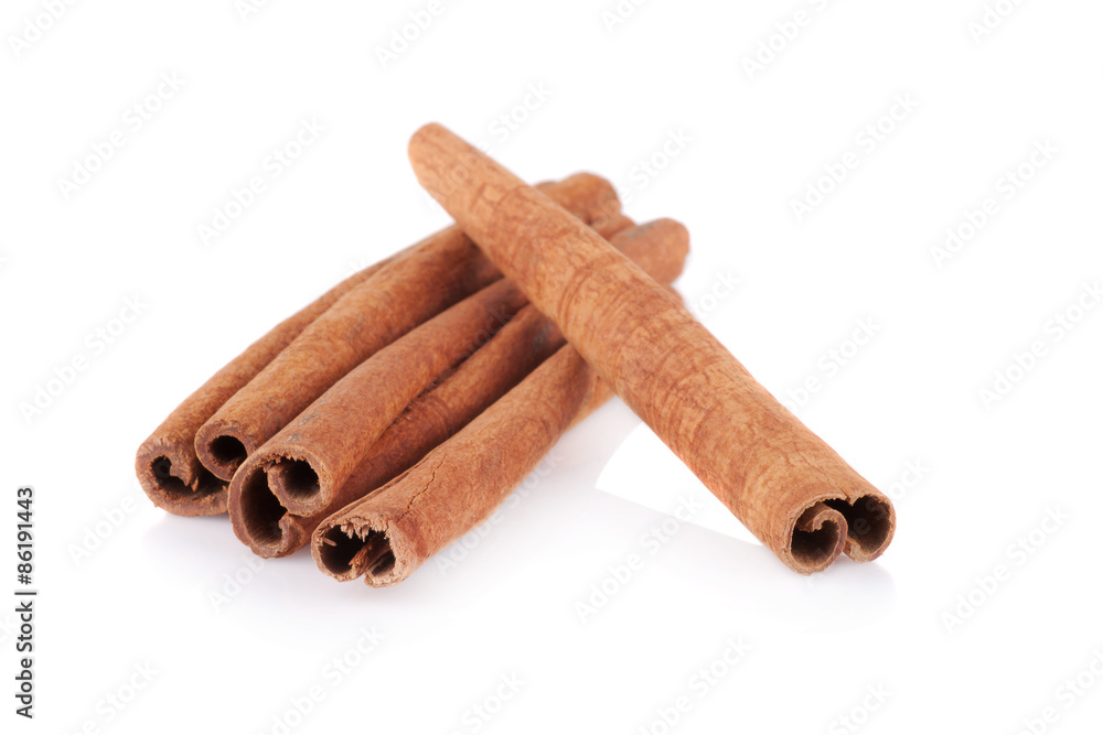 cinnamon isolated on white background cinnamon isolated on white background