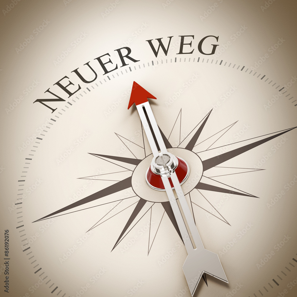 Compass Neuer Weg Stock Illustration Adobe Stock