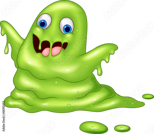Green slimy monster 