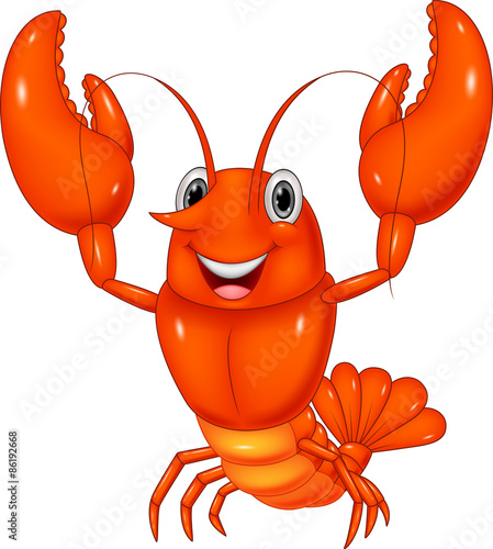 Cartoon lobster illustration
