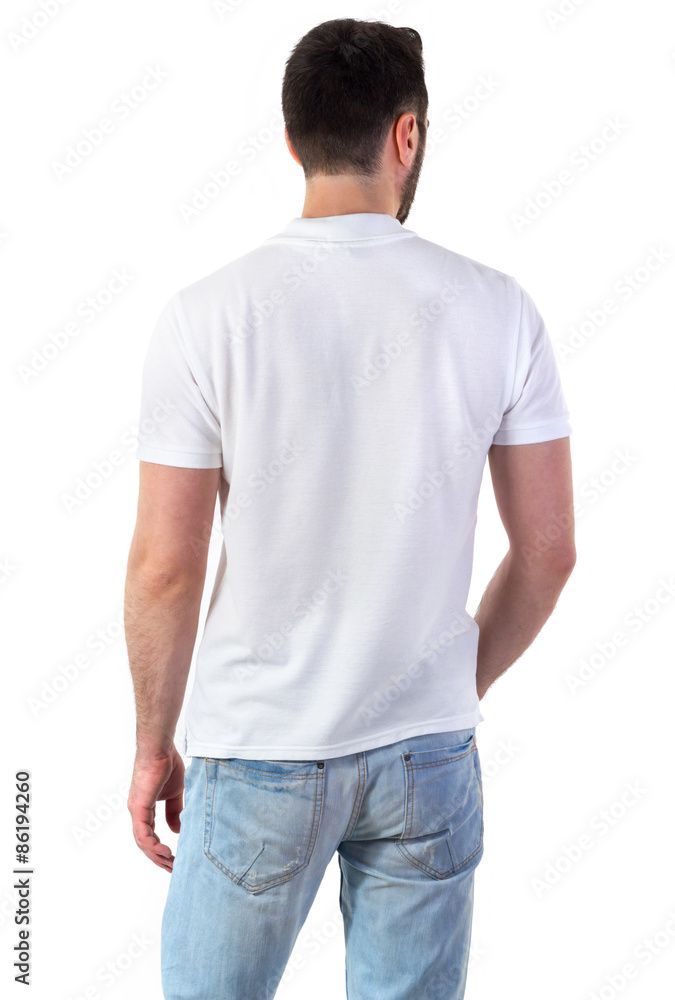 Man in polo mock-up Man in polo mock-up