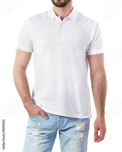 Man in polo mock-up