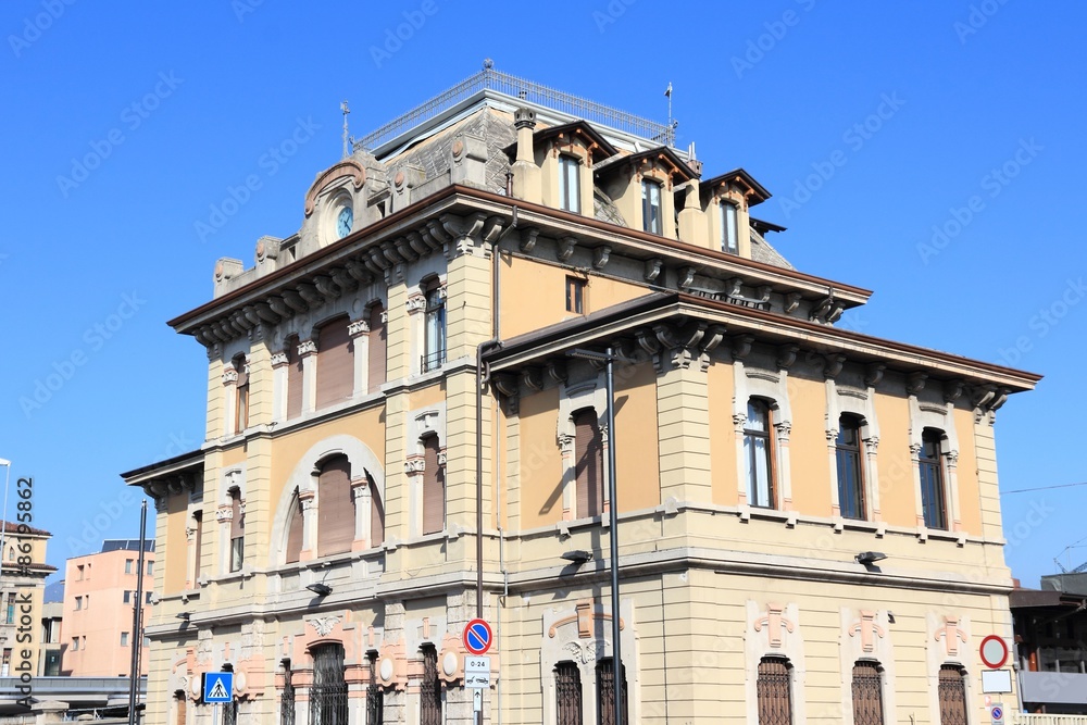 Bergamo landmark - railroad station