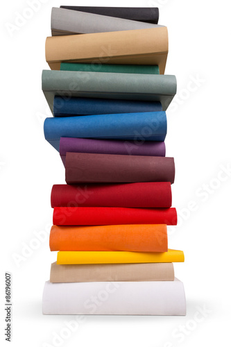 Wallpaper Mural Pile of different colored books in different sizes Torontodigital.ca