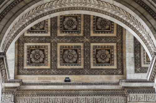  the sculpture in triumphal arch , paris,france