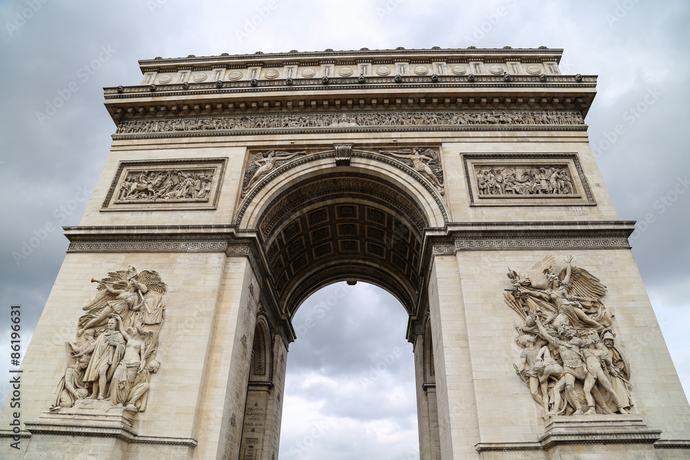 Triumphal Arch in paris,france
