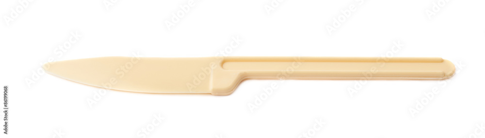 Plastic knife tool isolated Plastic knife tool isolated