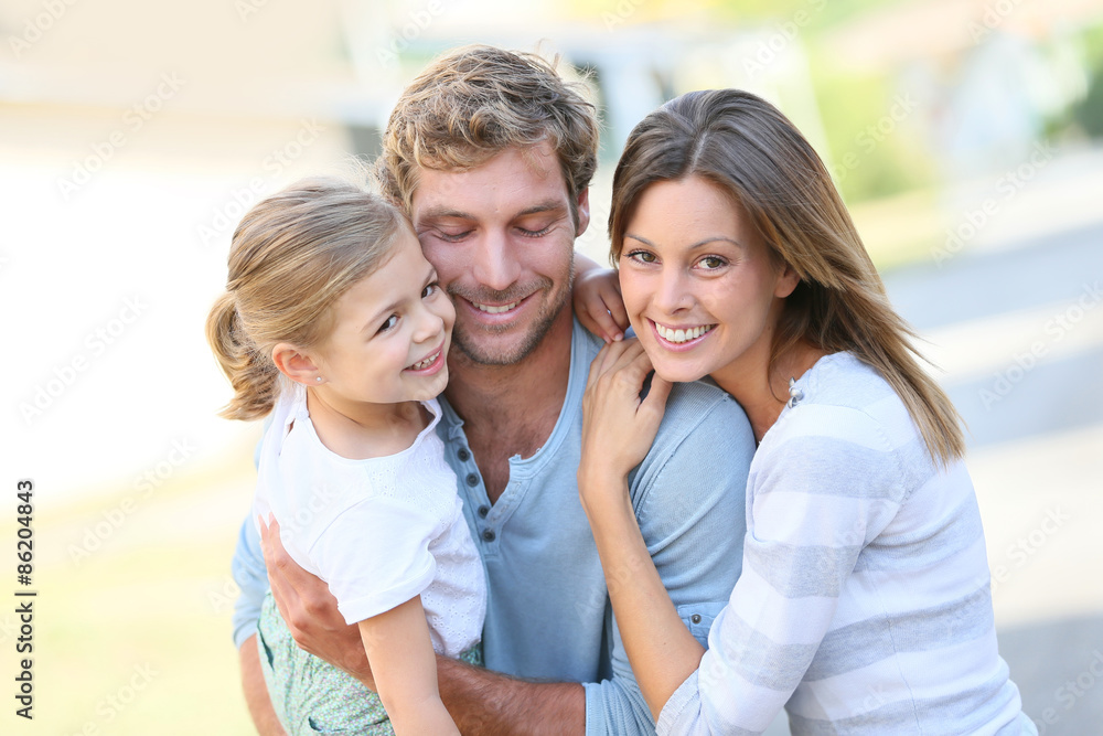Portrait of happy family having fun together Portrait of happy family having fun together