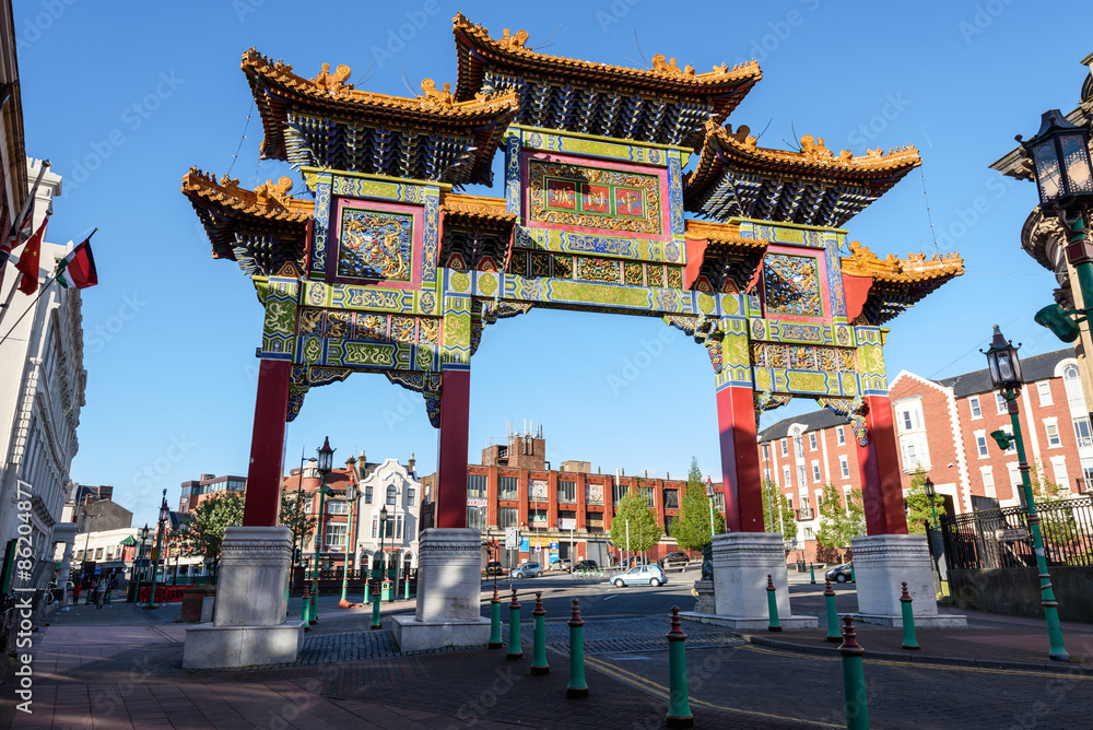 Fototapeta premium China town Liverpool UK