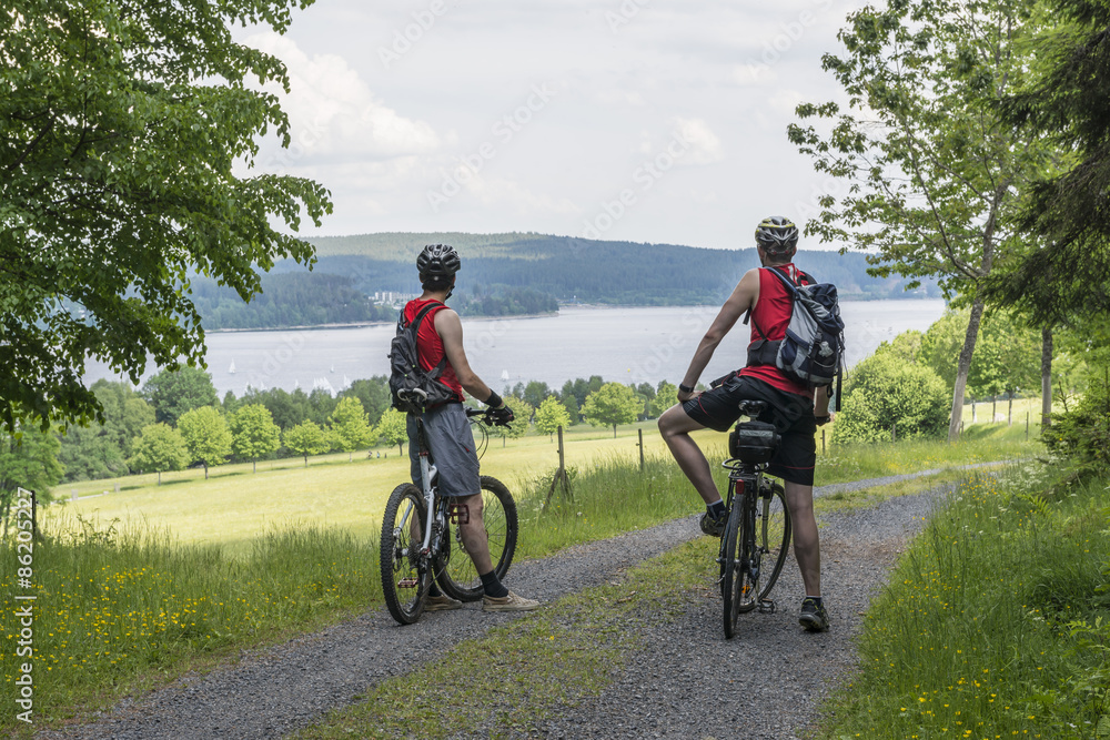 Fototapeta premium Fahrradtour