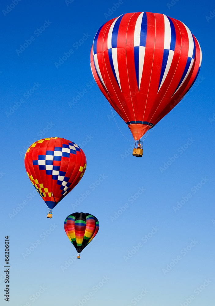 Naklejka premium red hot air balloon
