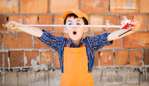 Obraz na plátně little builder